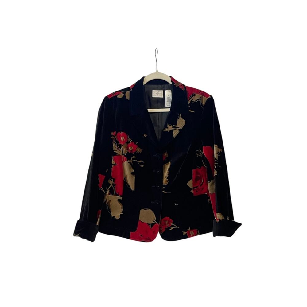 Emma & James Black Velvet opera blazer - size 10